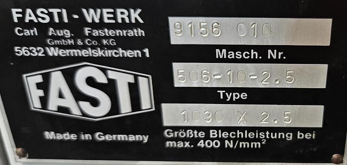 Gebraucht Tafelschere Fasti 506-10-2,5