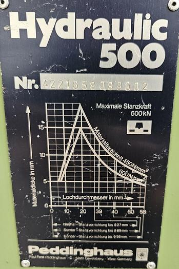 Gebraucht Lochstanze Peddinghaus Hydraulic 500