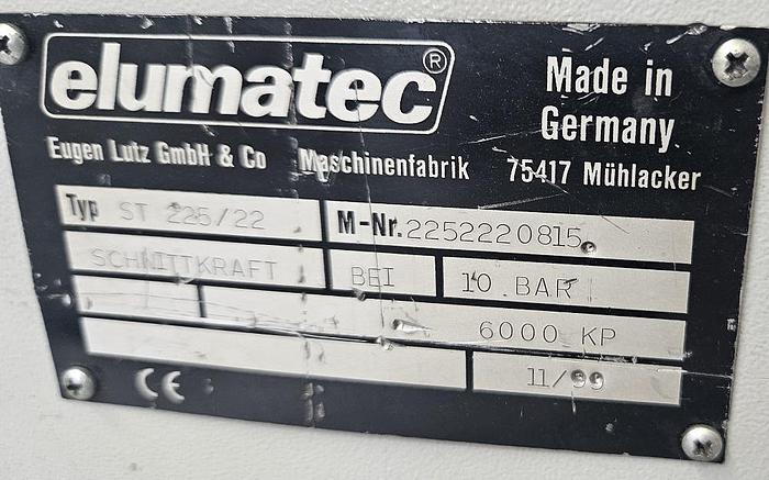 Gebraucht Druckluftstanze Elumatec ST 225