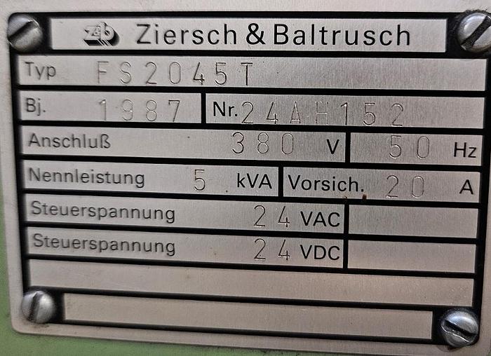 Gebraucht Flachschleifmaschine Ziersch & Baltrusch FS 2045