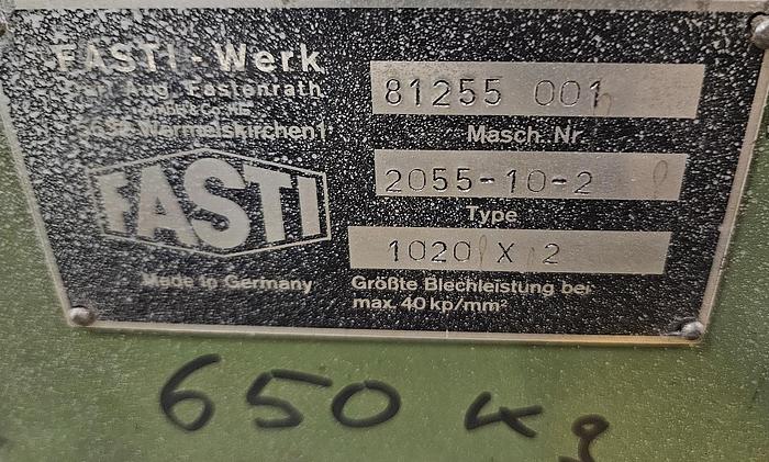 Gebraucht Scwehnkbiegemaschine Fasti 2055-10-2