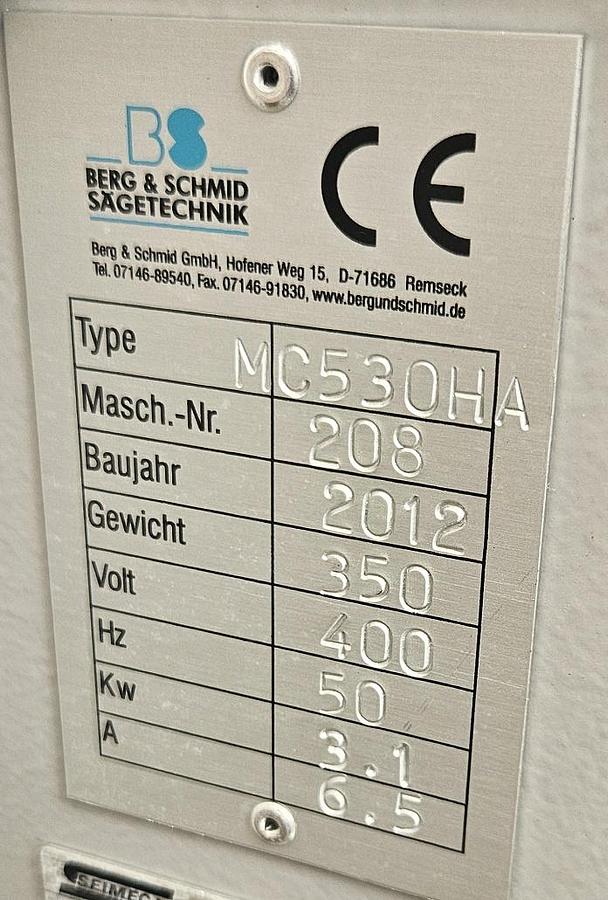 Gebraucht Aluminiumsäge Berg und Schmid MultiCut 530 HA