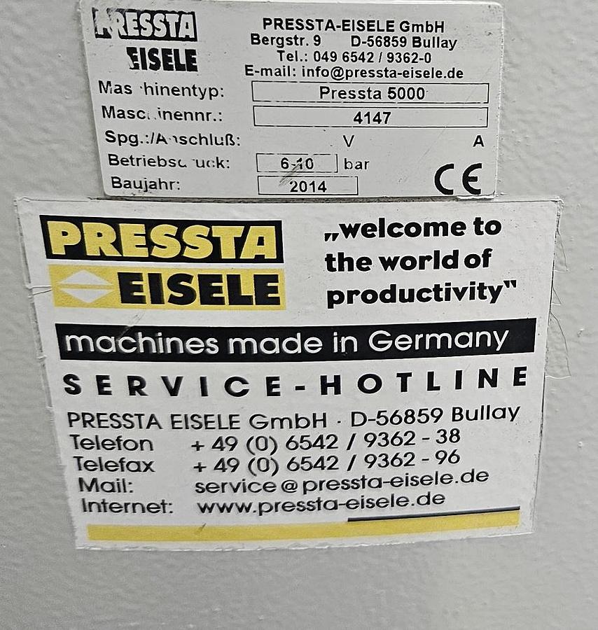 Gebraucht Eckverbindungspresse Pressta Eisele Pressta 5000