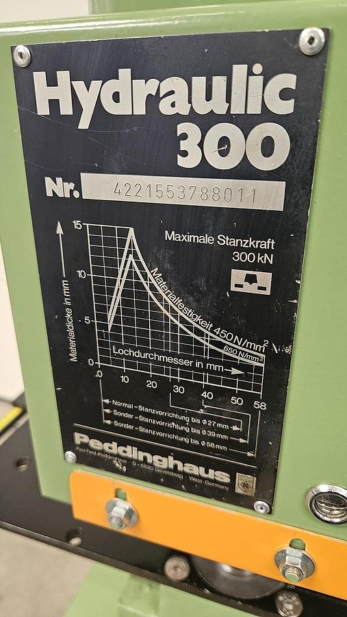 Gebraucht Hydraulische Lochstanze Peddinghaus Hydraulic 300
