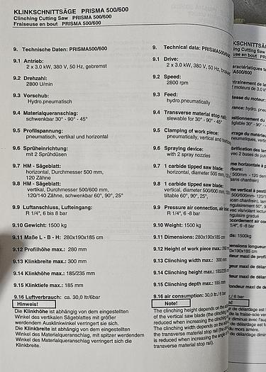 Gebraucht Ausklinksäge Pressta Eisele Prisma 600