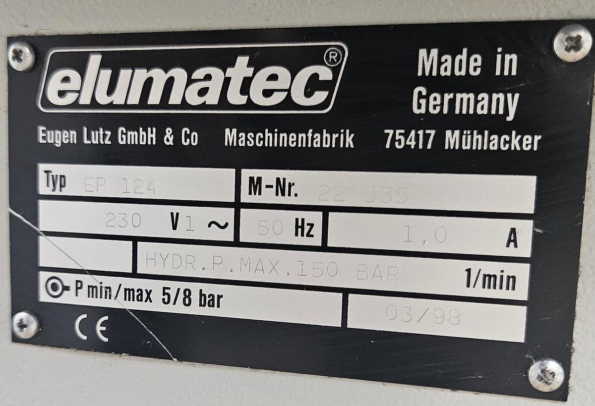 Gebraucht Eckverbindungspresse Elumatec EP 124