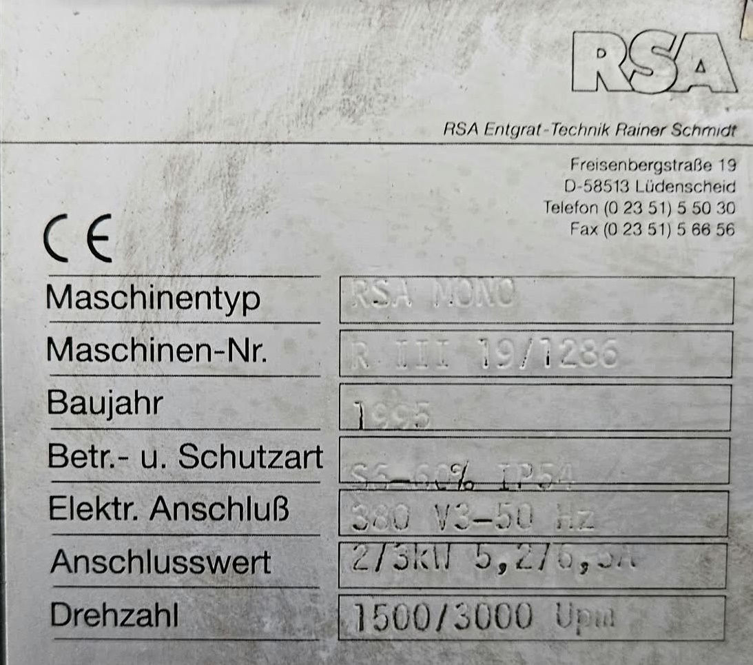Gebraucht Entgratmaschine RSA Mono