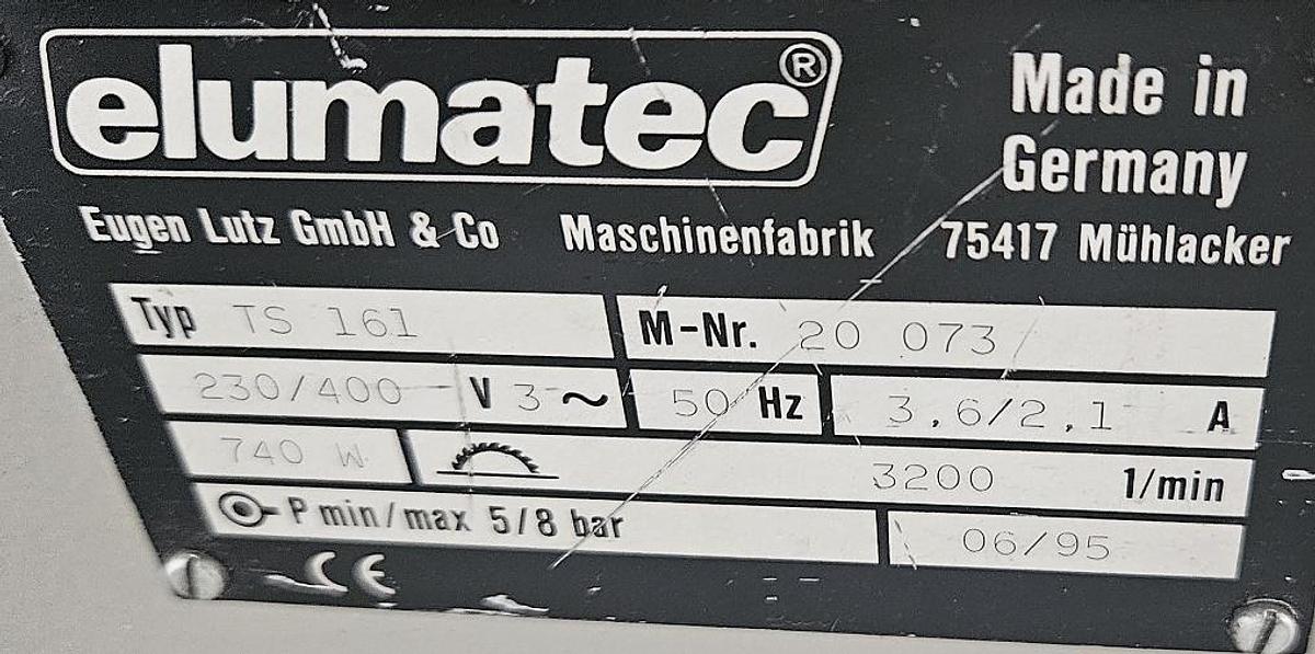 Gebraucht Aluminiumsäge Elumatec TS 161