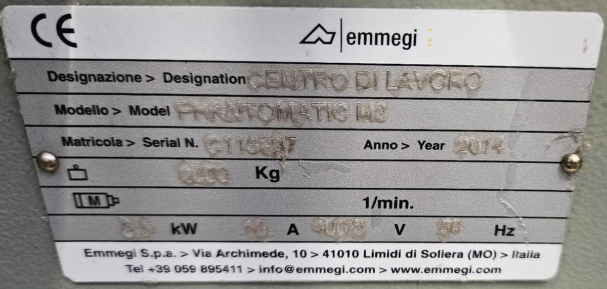 Gebraucht Bearbeitungszentrum Emmegi Phantomatic M3