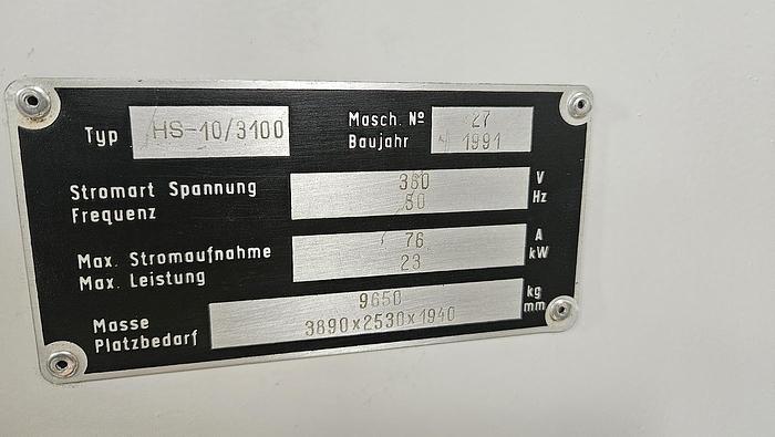Gebraucht Hydraulische Tafelschere Hanseatic HS 10-3100
