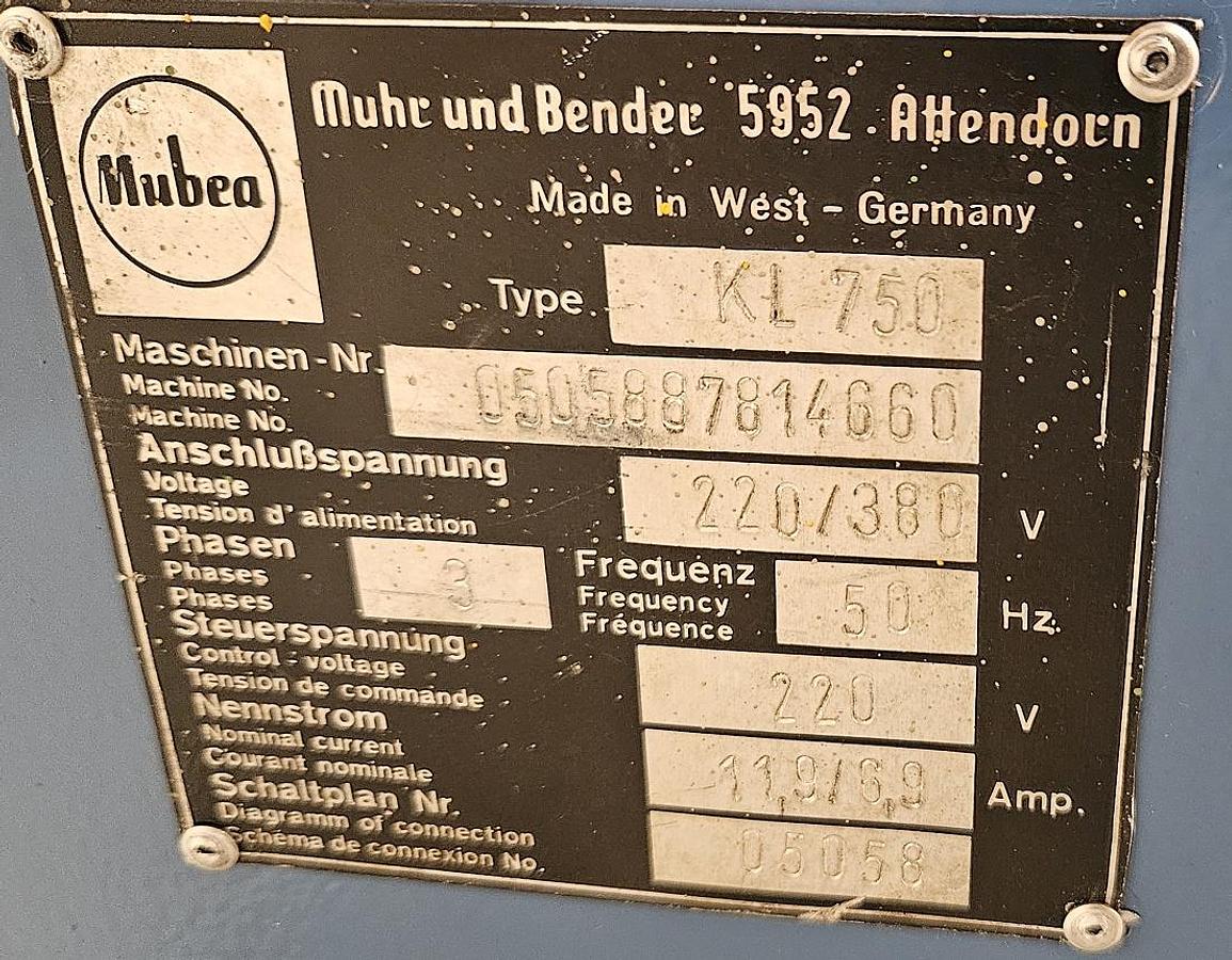 Gebraucht Lochstanze Mubea KL 750