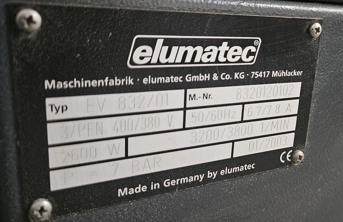 Gebraucht Verputzmaschine Elumatec EV 832