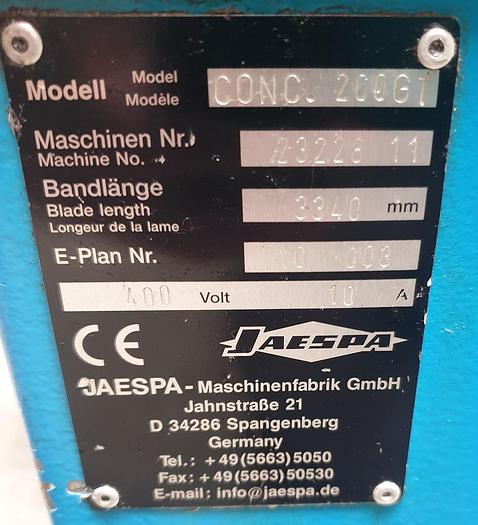 Gebraucht Gehrungsbandsäge Jaespa Concept 260 GT