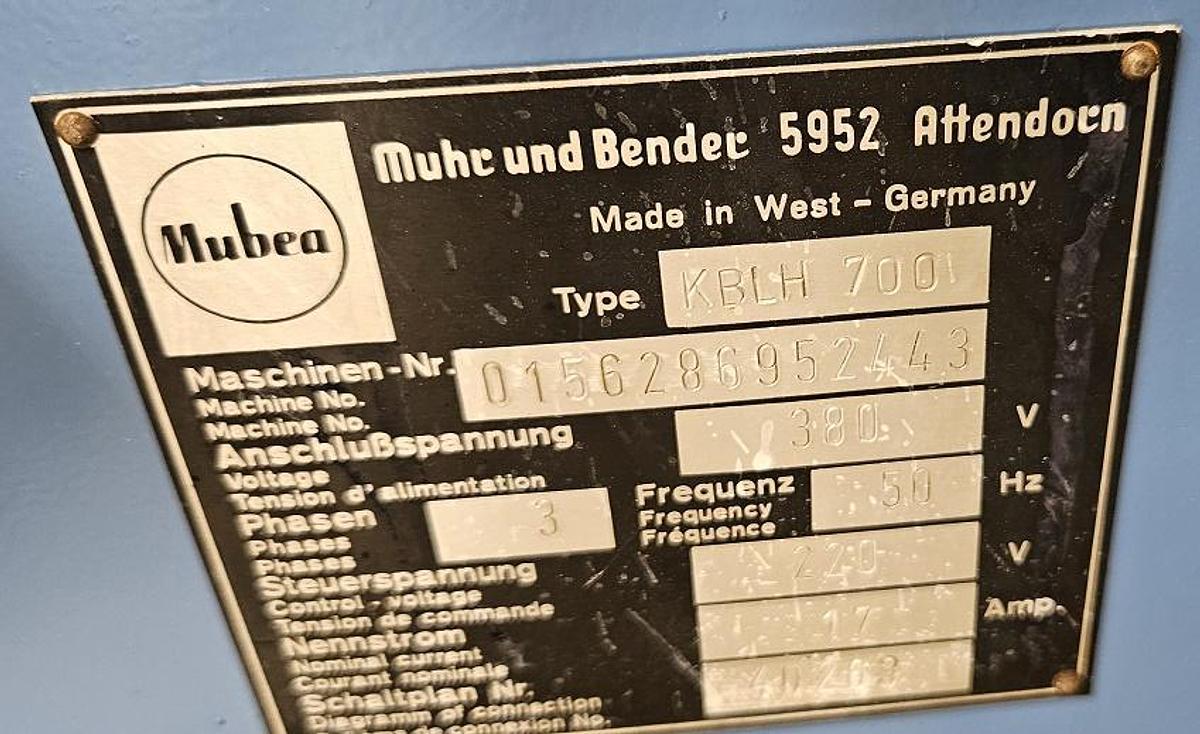 Gebraucht Hydraulische Profilstahlschere Mubea KBLH 700