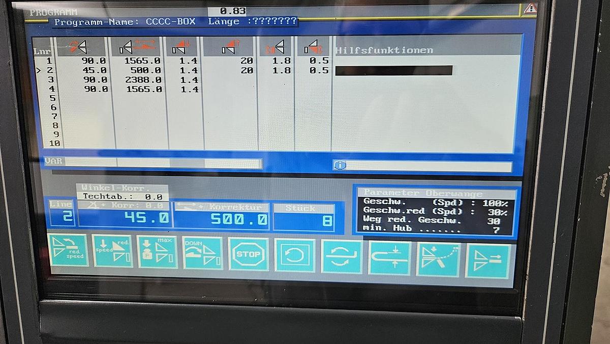 Gebraucht Schwenkbiegemaschine RAS 74.30
