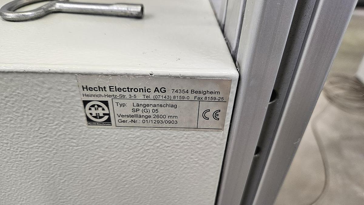 Gebraucht Längenanschlag Hecht Positiomat 535 mit Glasleistenmeßschieber