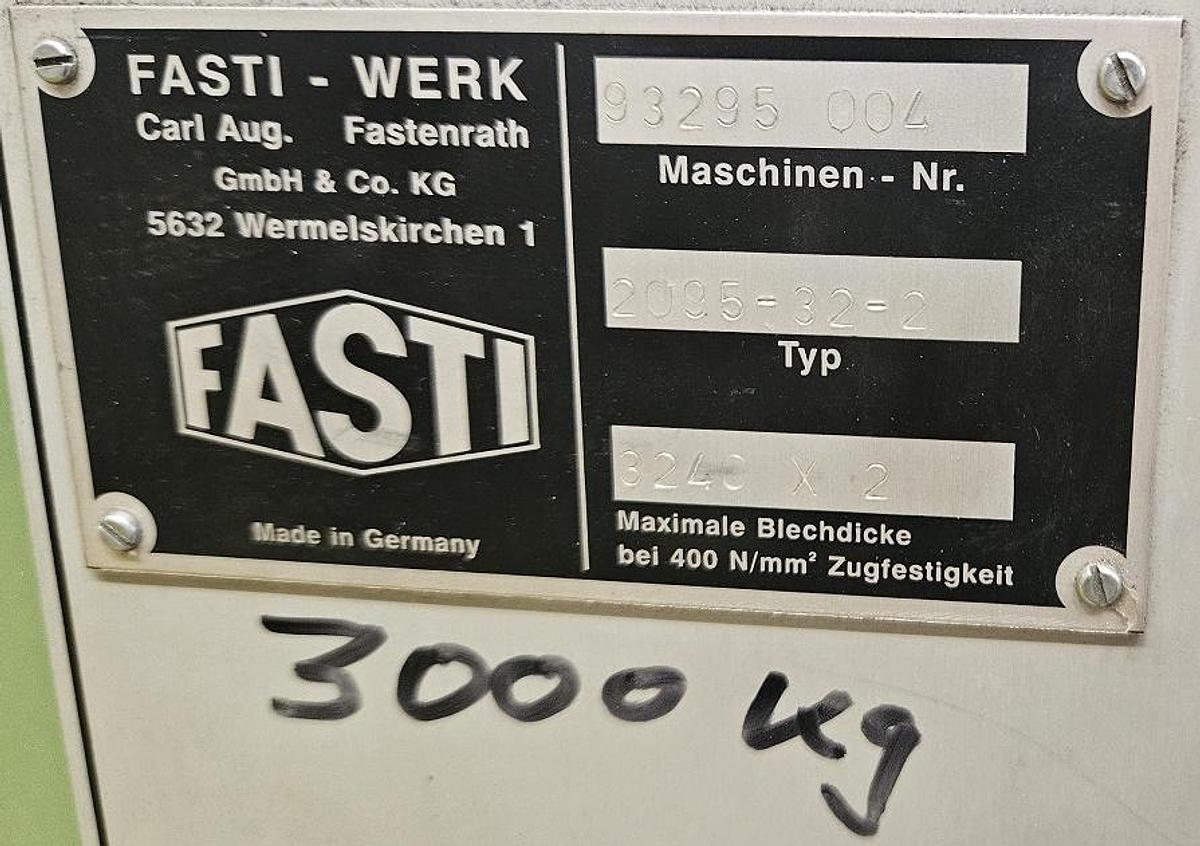 Gebraucht Schwenkbiegemaschine Fasti 2095-32-2