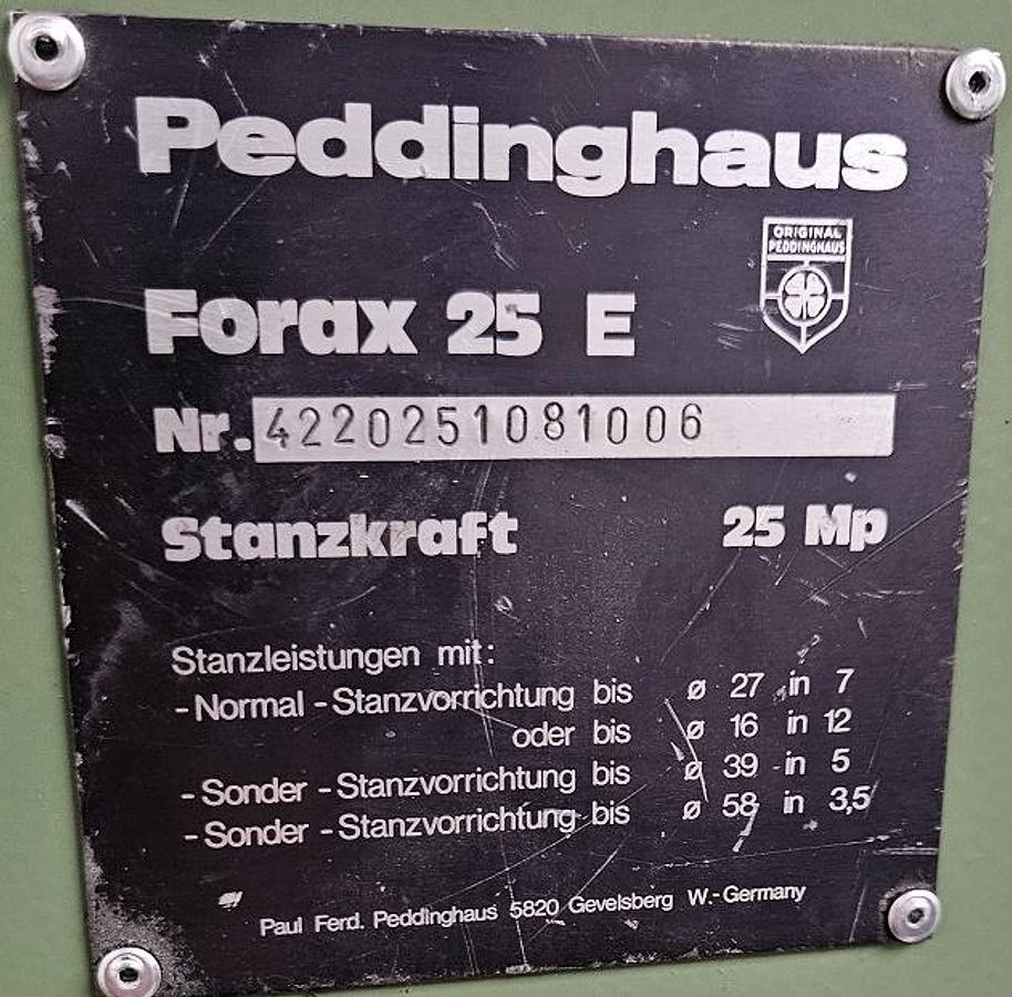 Gebraucht Lochstanze Peddinghaus Forax 25 E