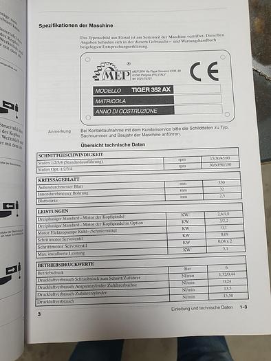 Used Sägeautomat MEP Tiger 352 AX