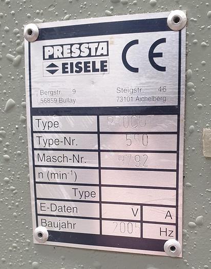 Gebraucht Klinkschnittsäge Pressta Eisele Procut 550