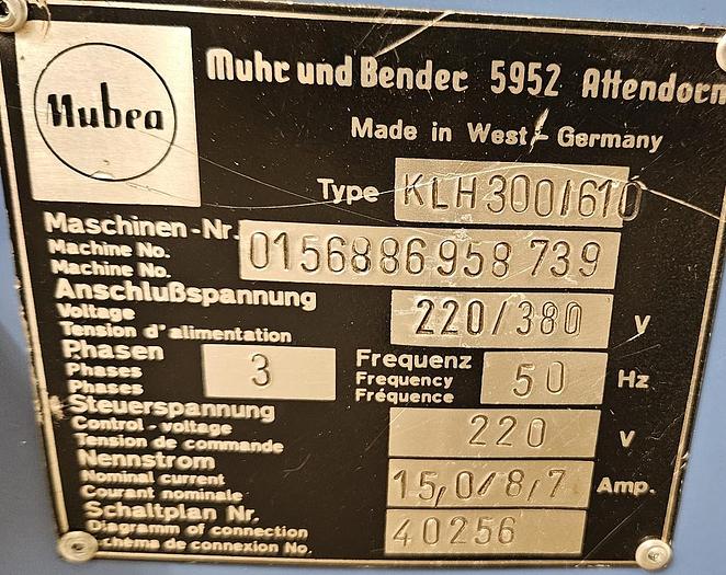 Gebraucht Hydraulische Lochstanze Mubea KLH 300