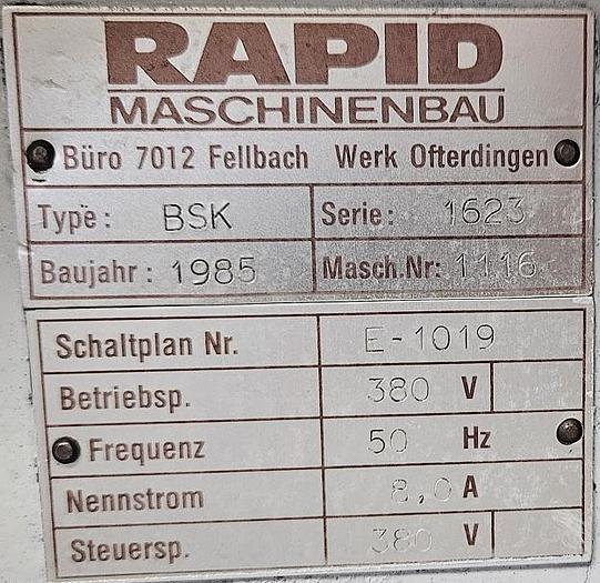 Gebraucht Langschnittsäge für Aluminium Rapid BSK