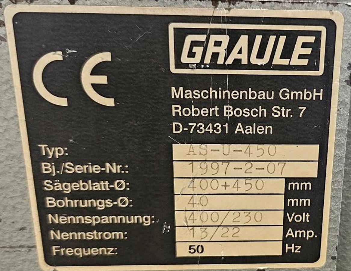 Gebraucht Ausklinksäge Graule AS-U 450