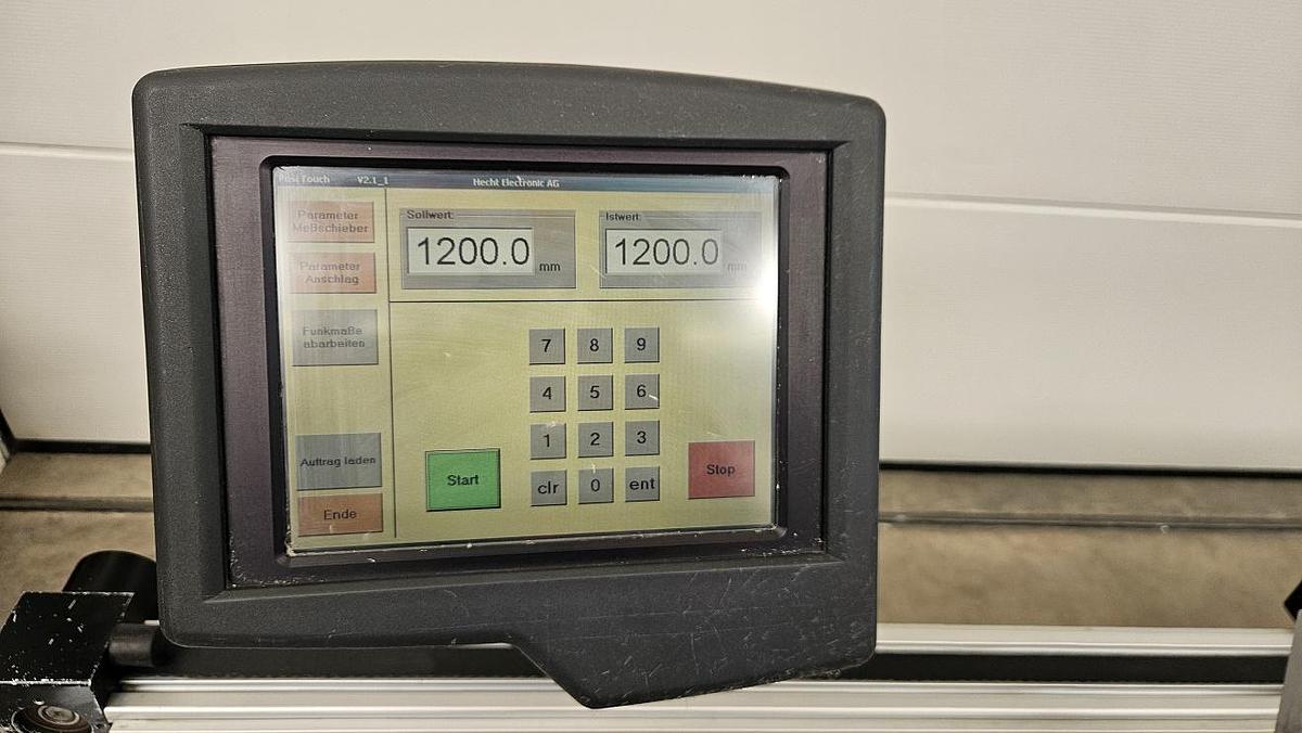 Gebraucht Längenanschlag Hecht Positiomat 535 mit Glasleistenmeßschieber