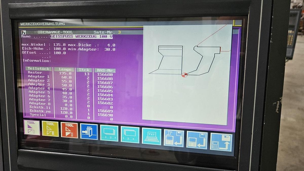 Gebraucht Schwenkbiegemaschine RAS 74.30
