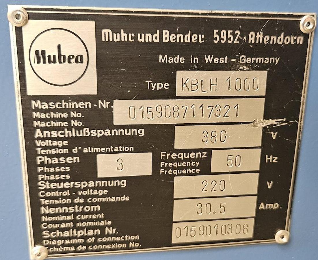 Gebraucht Profilstahlschere Mubea KBLH 1000 mit Positionierung