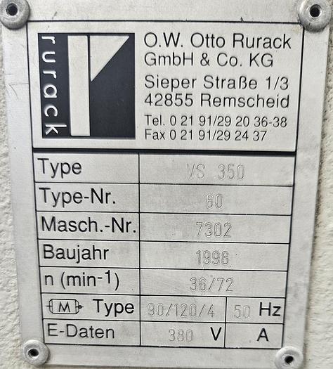 Gebraucht Kreissäge Rurack VS 350 