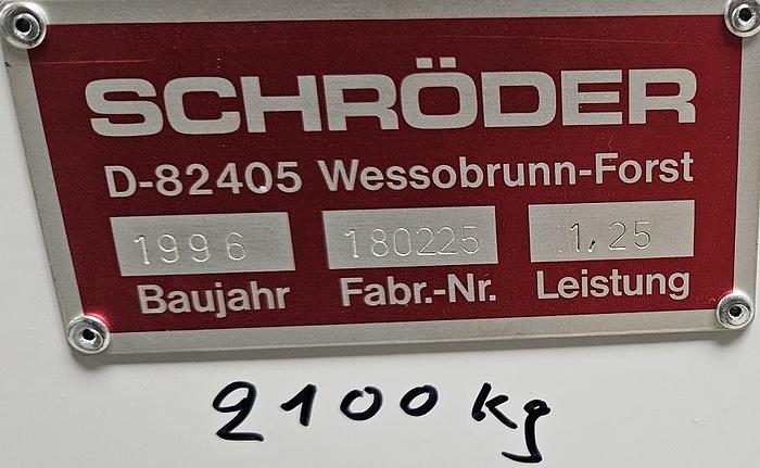 Gebraucht Schwenkbiegemaschine Schröder MAK 3000 x 1,25