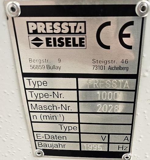 Gebraucht Eckverbindungspresse Pressta Eisele PV 8