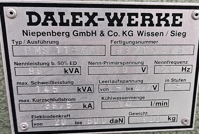 Gebraucht Puntschweißmaschine Dalex PMS 11-4