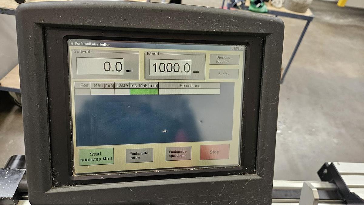 Gebraucht Längenanschlag Hecht Positiomat 535 mit Glasleistenmeßschieber