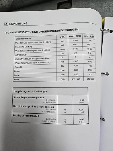 Gebraucht Positionieranschlag Emmegi Microbo 7200