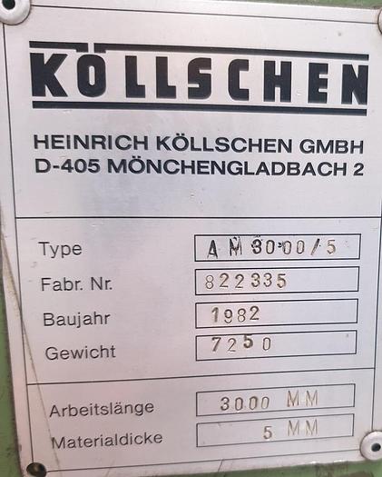 Gebraucht Schwenkbiegemaschine Köllschen AM 2000-10