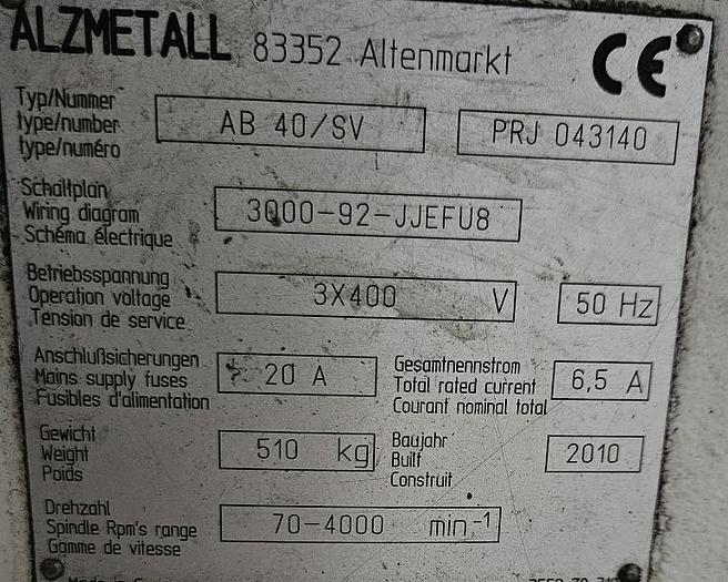 Gebraucht Säulenbohrmaschine Alzmetall AB 40 SV