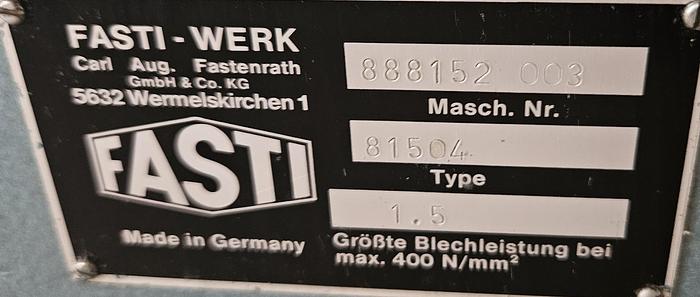 Gebraucht Fasti Border 81504