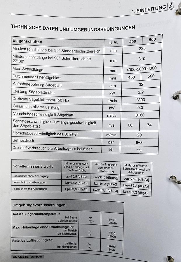 Gebraucht Doppelgehrungssäge Emmegi Classic Magic 500 TU/5