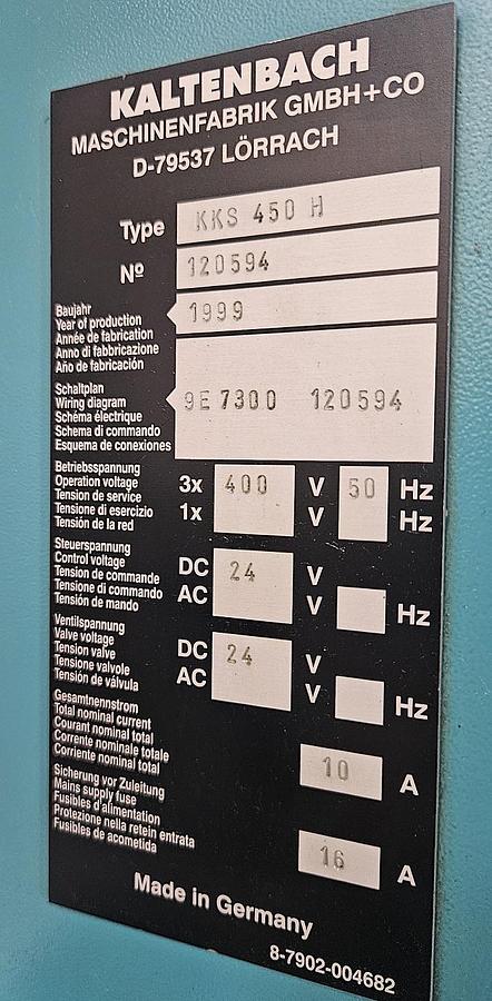 Gebraucht Kreissäge Kaltenbach KKS 450 mit Positioniereinheit