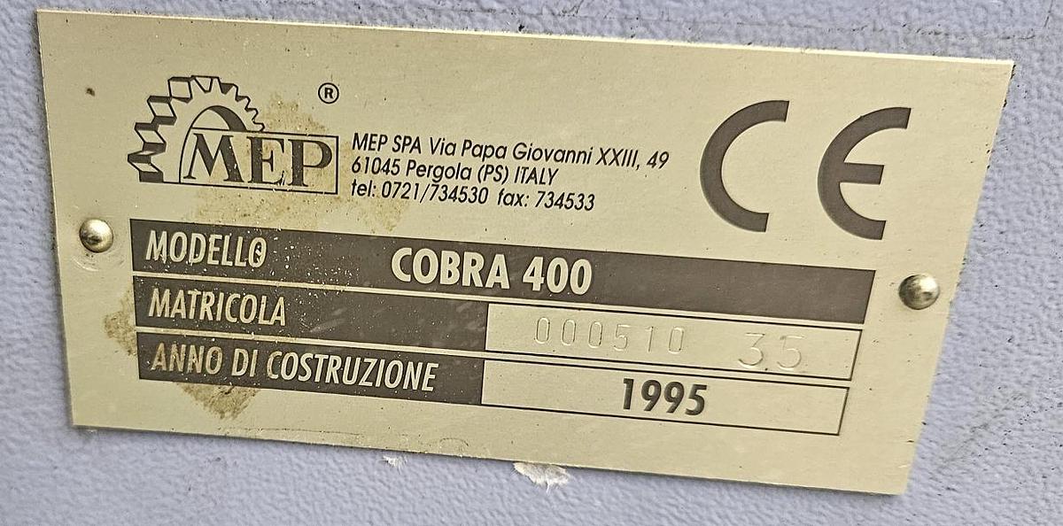 Gebraucht Einkopfsäge MEP Cobra 400