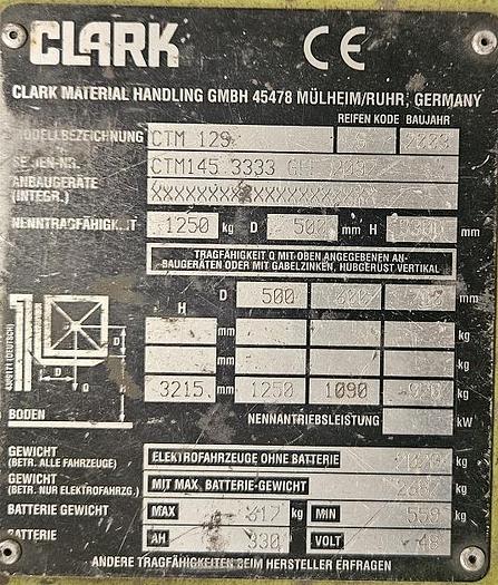Gebraucht Gabelstapler Clark CTM 12 S