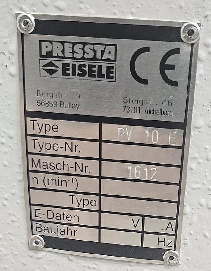 Gebraucht Hydraulische Eckverbindungspresse Pressta Eisele PV 10 E