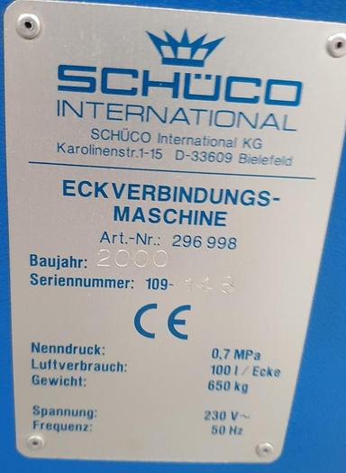 Gebraucht Eckverbindungspresse Schüco 