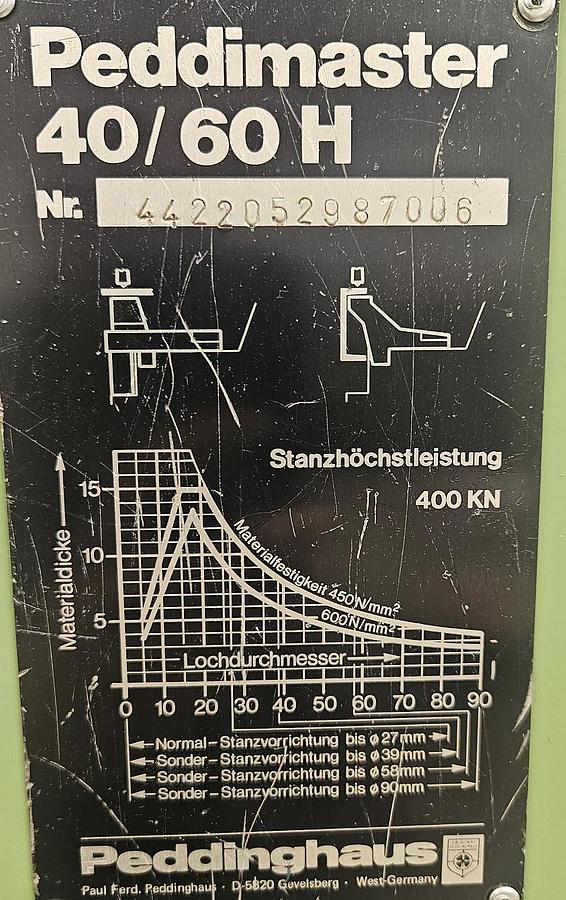 Gebraucht Profilstahlschere Peddinghaus Peddimaster 40/60