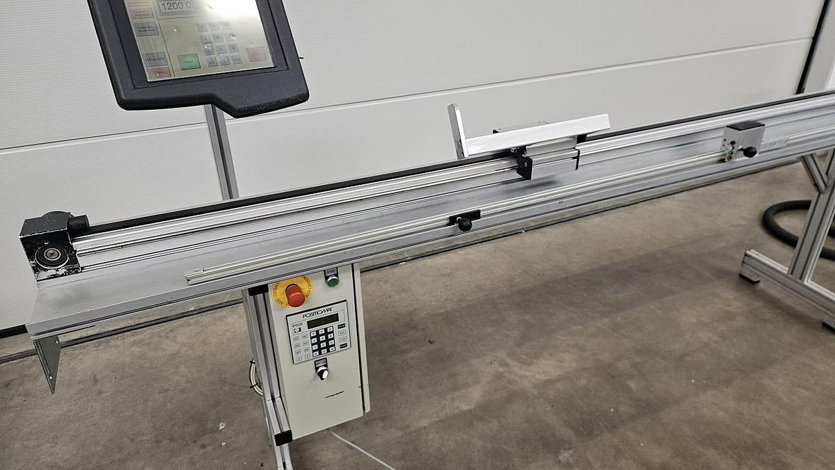 Gebraucht Längenanschlag Hecht Positiomat 535 mit Glasleistenmeßschieber