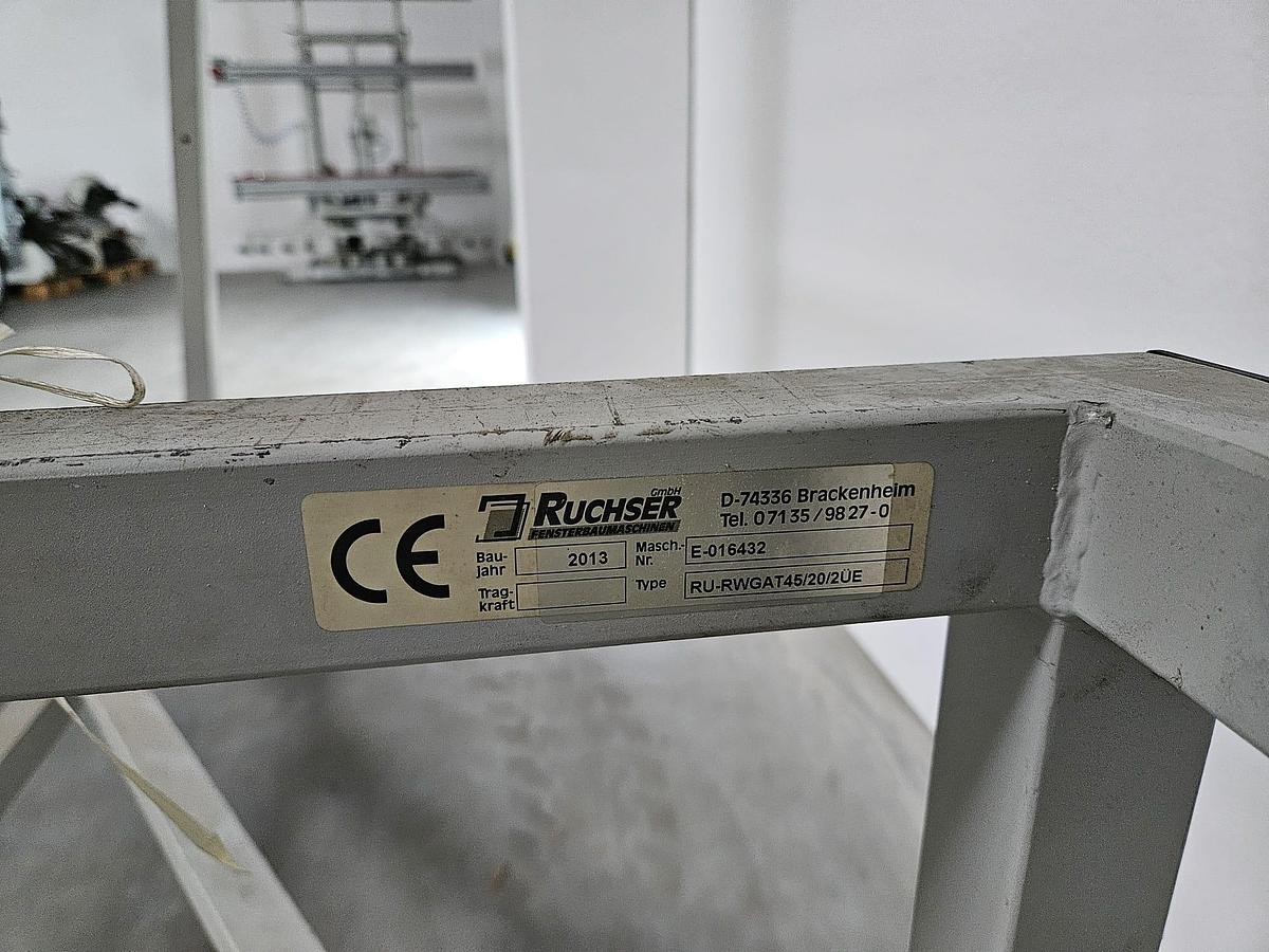 Gebraucht Pneumatisch kippbarer Montagetisch Ruchser mit Rollenbahn Übergabestation MKSEA 2 + RWGAT45-20