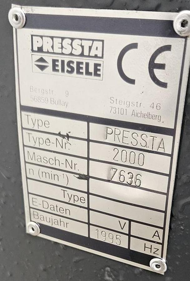 Gebraucht Eckverbindungspresse Pressta Eisele Pressta 2000
