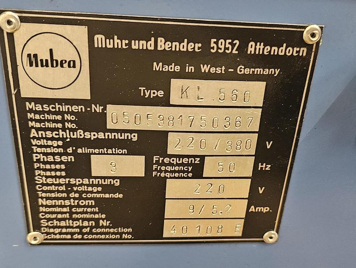 Gebraucht Lochstanze Mubea KL 560